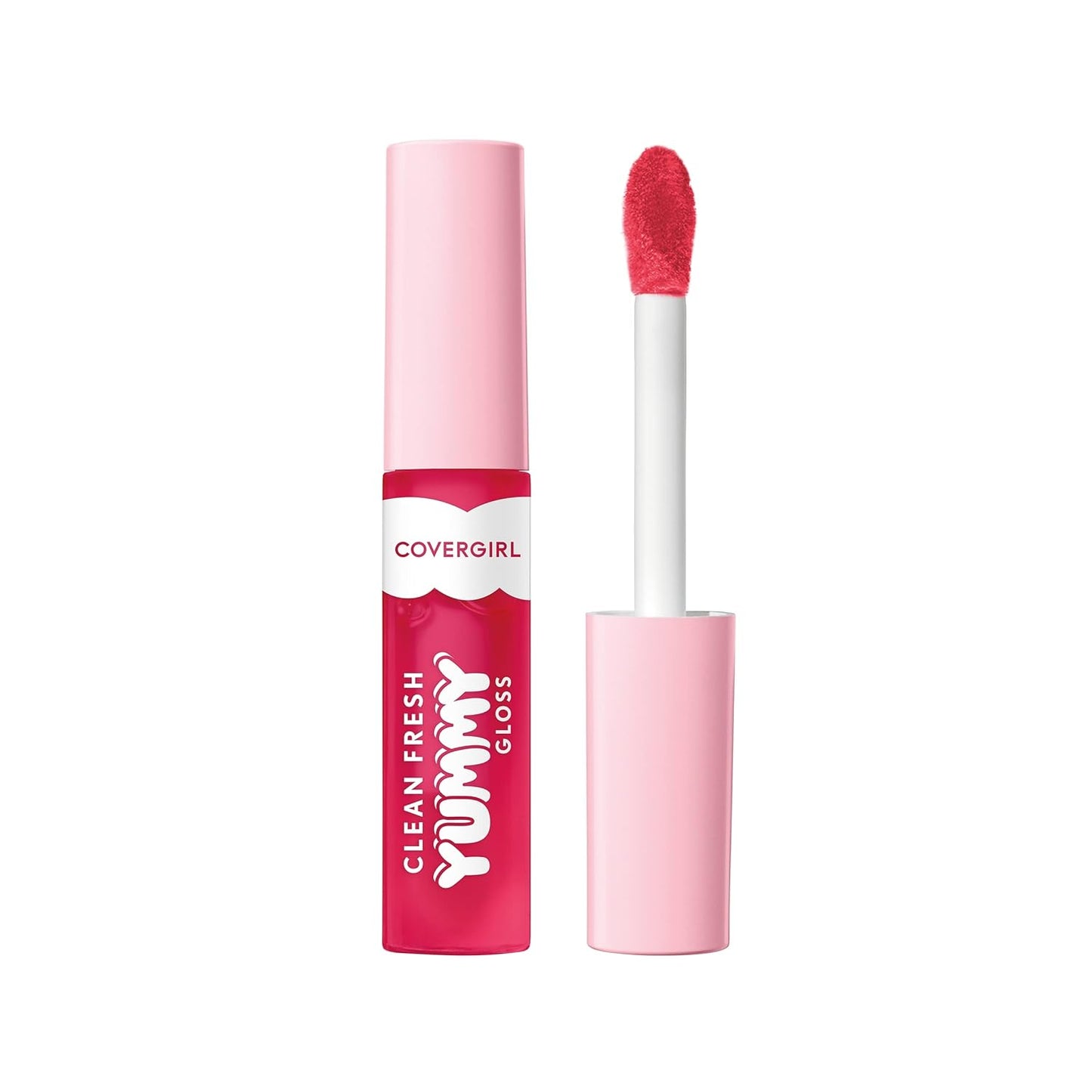 COVERGIRL Clean Fresh Lip Gloss - Sheer Vegan Formula in 150 Sugar Poppy | 0.33 fl oz Natural Scent