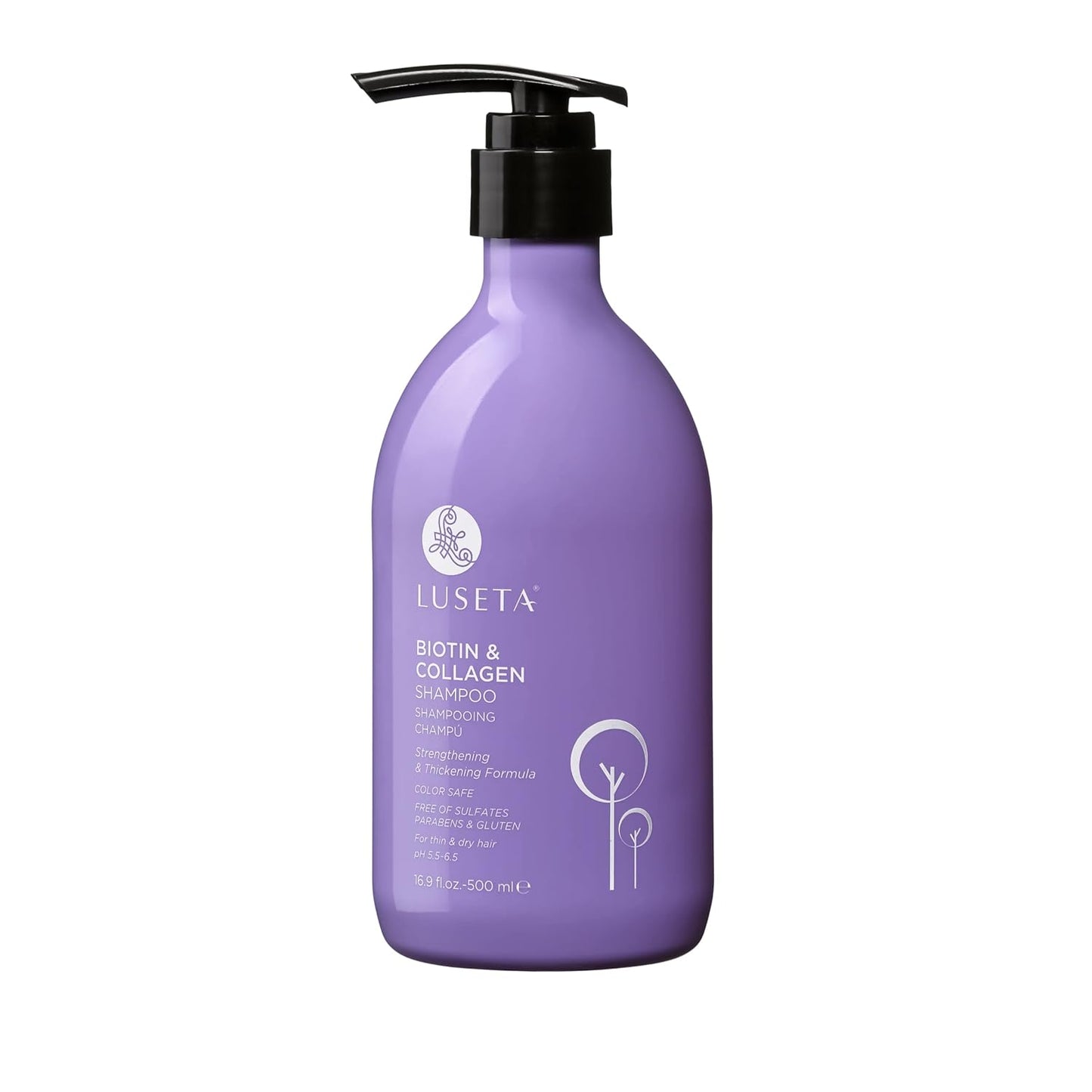 Luseta Deep Hydrating Hyaluronic Acid Shampoo & Conditioner Set - Sulfate-Free Moisturizing Hair Care with Shea Butter & Avocado Oil | 2 x 16.9oz