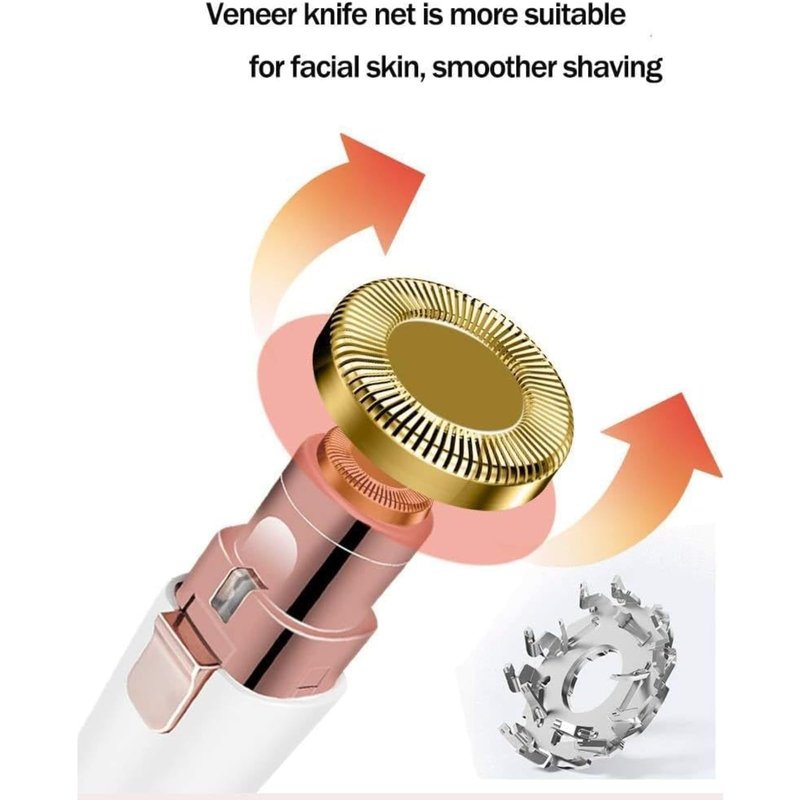 Epil Pro 3.0 Women Face Epilator - Painless Hair Remover for Face, Eyebrows, Lip, Chin, Arms, Underarms (Pink)