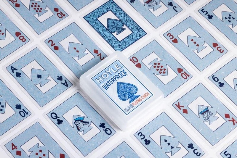 Waterproof Playing Cards - Clear Plastic Deck for Outdoor Games | Camping, Beach, Pool & Travel (1 Deck)