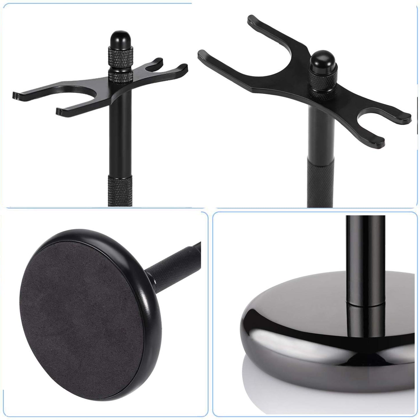 Makidar Premium Razor and Shaving Brush Stand Safety Razor Double-Sided Holder
