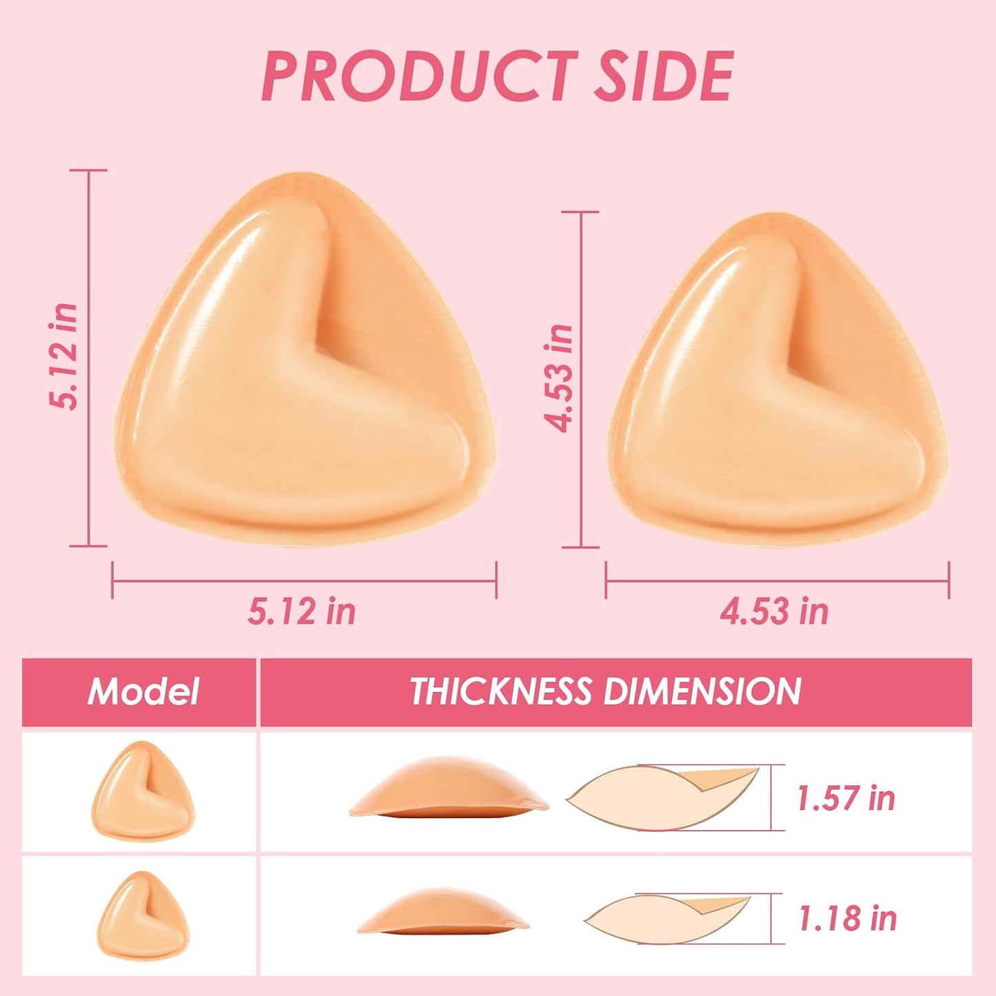 Invisible Lift Inserts - Double-Sided Sticky Bra for Ultimate Push-Up Support | Versatile for All Occasions