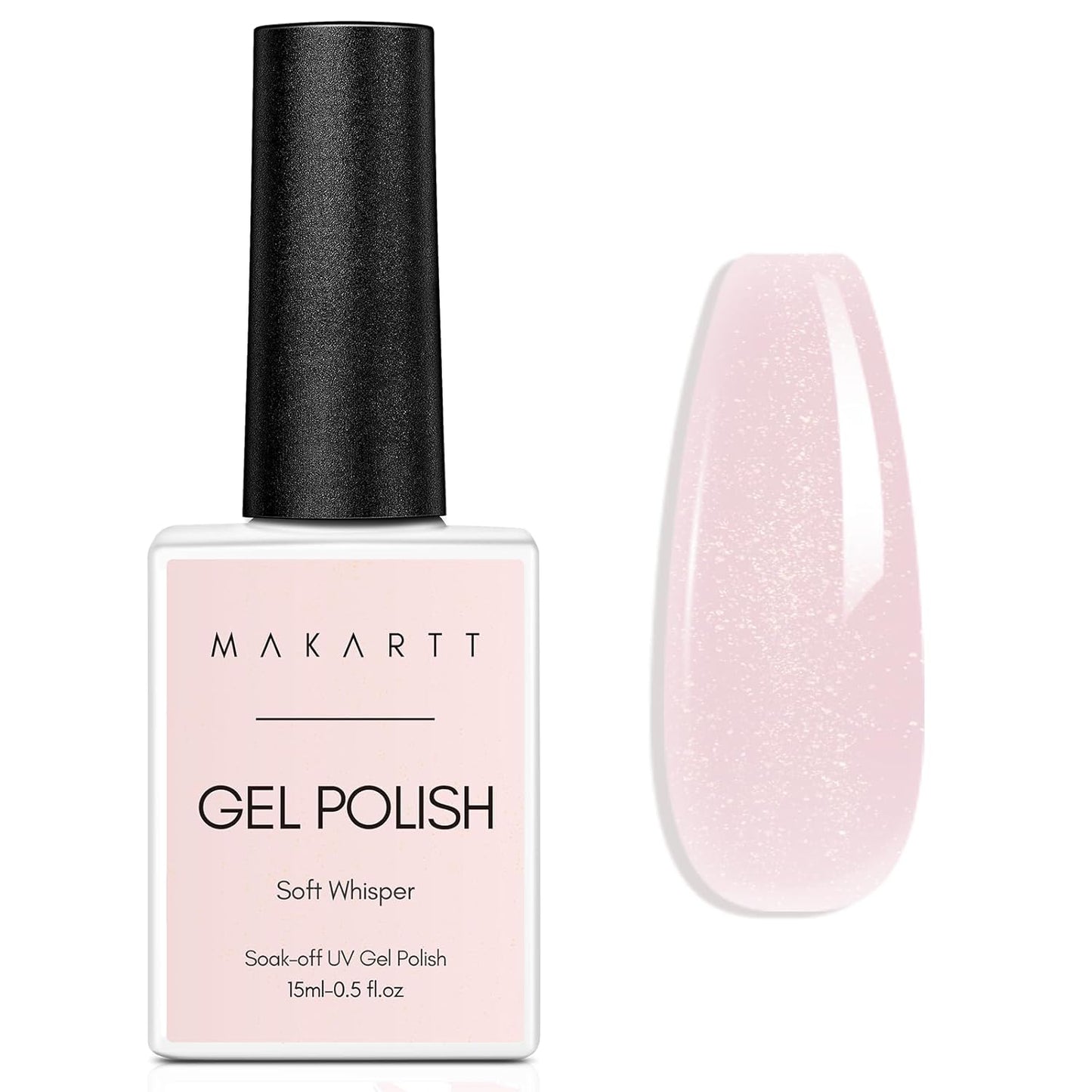 White Gel Nail Polish - 15ml Soak Off Blanc for UV/LED Light | Easy Application for DIY Nail Art & Manicure