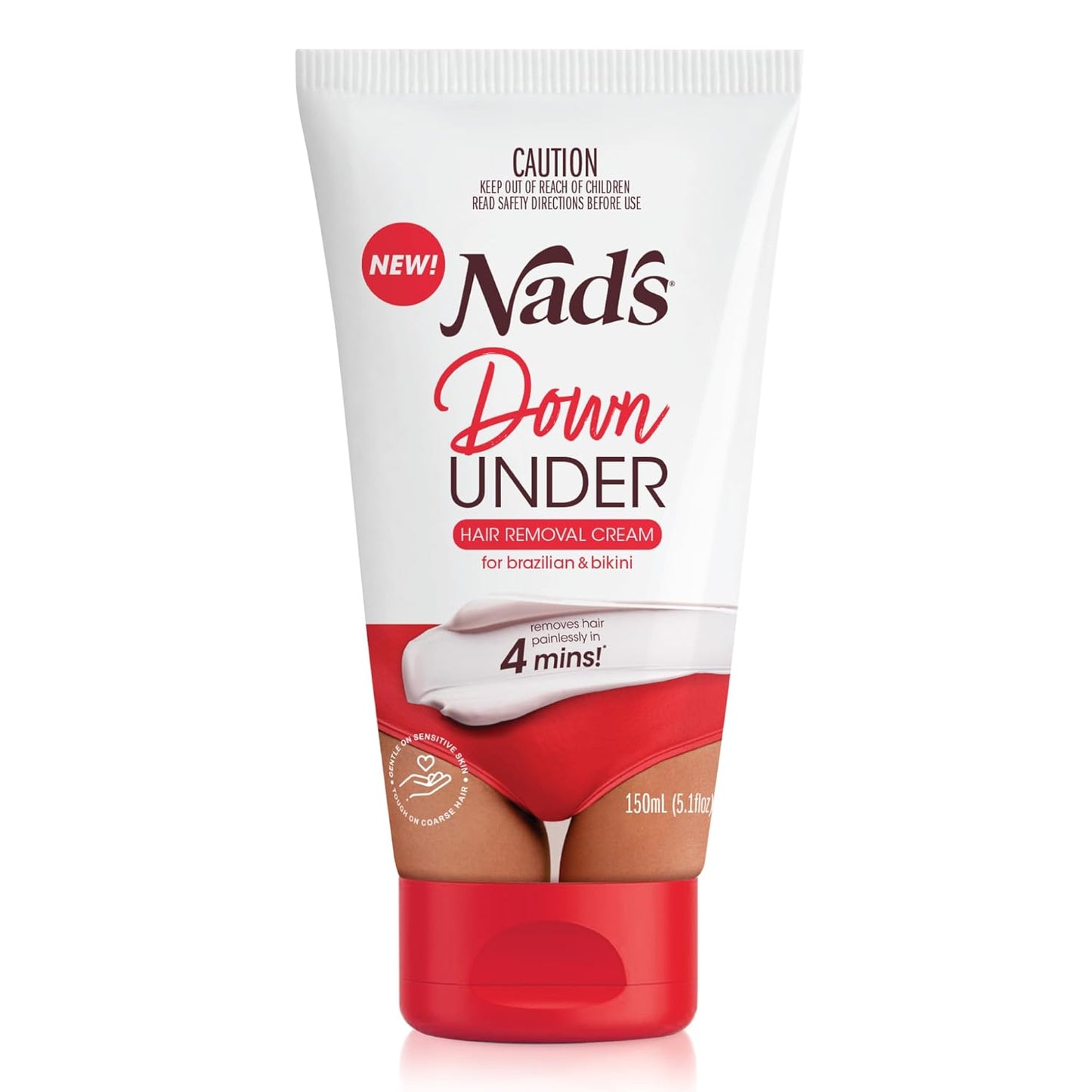 Intimate Hair Removal Cream for Women - Nad's Down Under | 150 ml