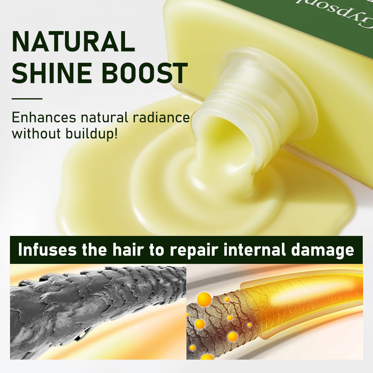 Gypsophila Batana Oil Conditioner with Keratin,Rosemary Leaf Oil (10.14 fl oz),Repairs Frizzy Hair,Strengthens Weak Hair for Women and Men to Repair Split Ends