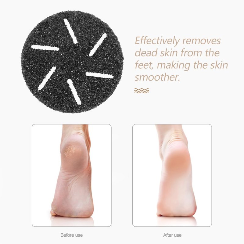 Healeved 10PCS Electric Foot File Replacement Pads Replacement Roller Heads for Electric Foot File Grinder Heads Refills Feet Dead Skin Remover Pedicure Tools for Smooth Feet