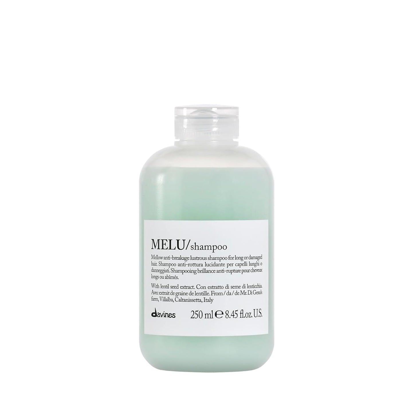 Davines MELU Shampoo - Anti-Breakage Cleanser for Long, Damaged Hair | Strengthens Strands & Adds Shine