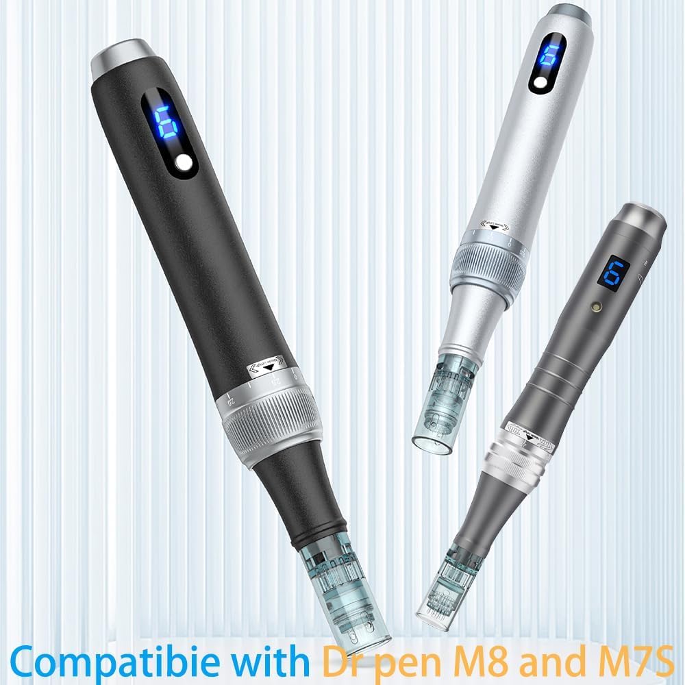 Microneedling Pen Cartridges - 20 PCS 16 Pin for M8 & M7S | Easy Home Use