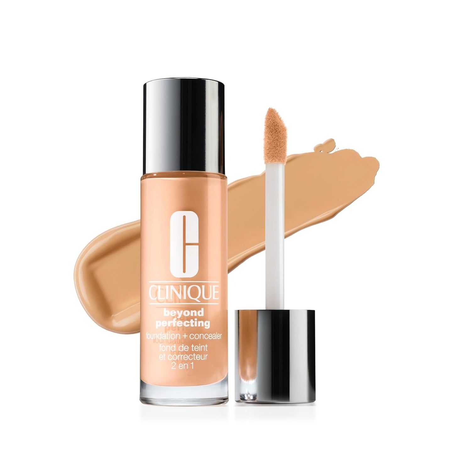 Clinique Beyond Perfecting Liquid Foundation & Concealer - Full Coverage, Natural Matte Finish for All Skin Types | 1 Fl Oz