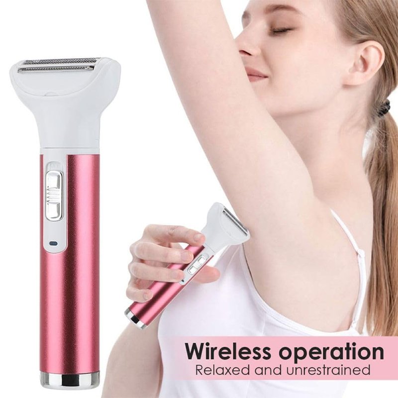 5-in-1 for Women Electric Shaver, Wet & Dry Electric Razor for Face, Nose, Legs and Under(Gray)