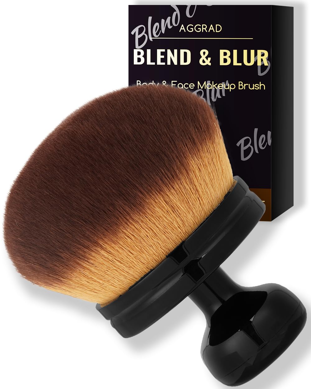 Ultra Large Kabuki Makeup Brush - Self Tanner & Foundation Applicator for Face & Body | Violet