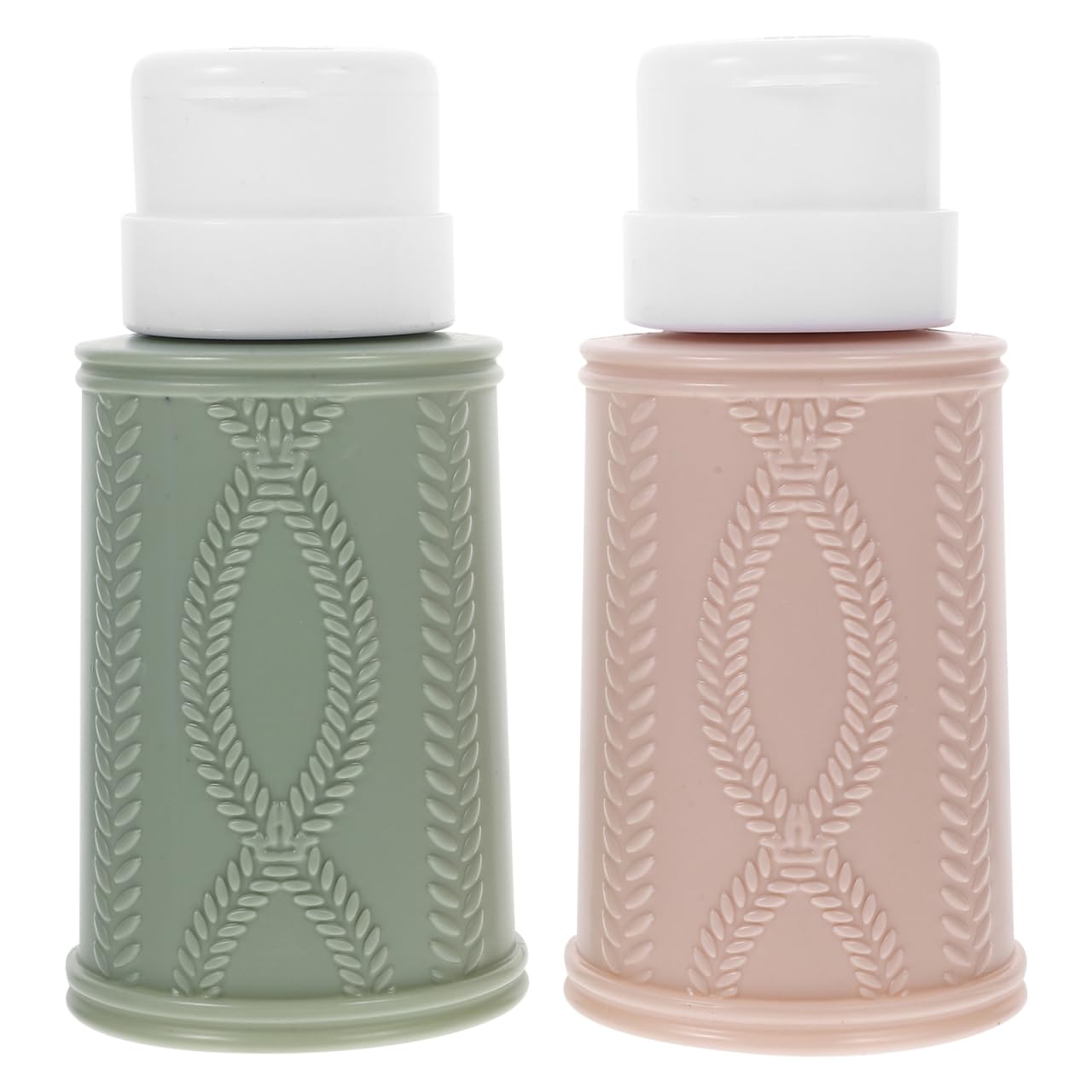 Refillable Pump Bottles for Nail Polish Remover - Leak-Proof 2 Pack | Empty Liquid Dispensers
