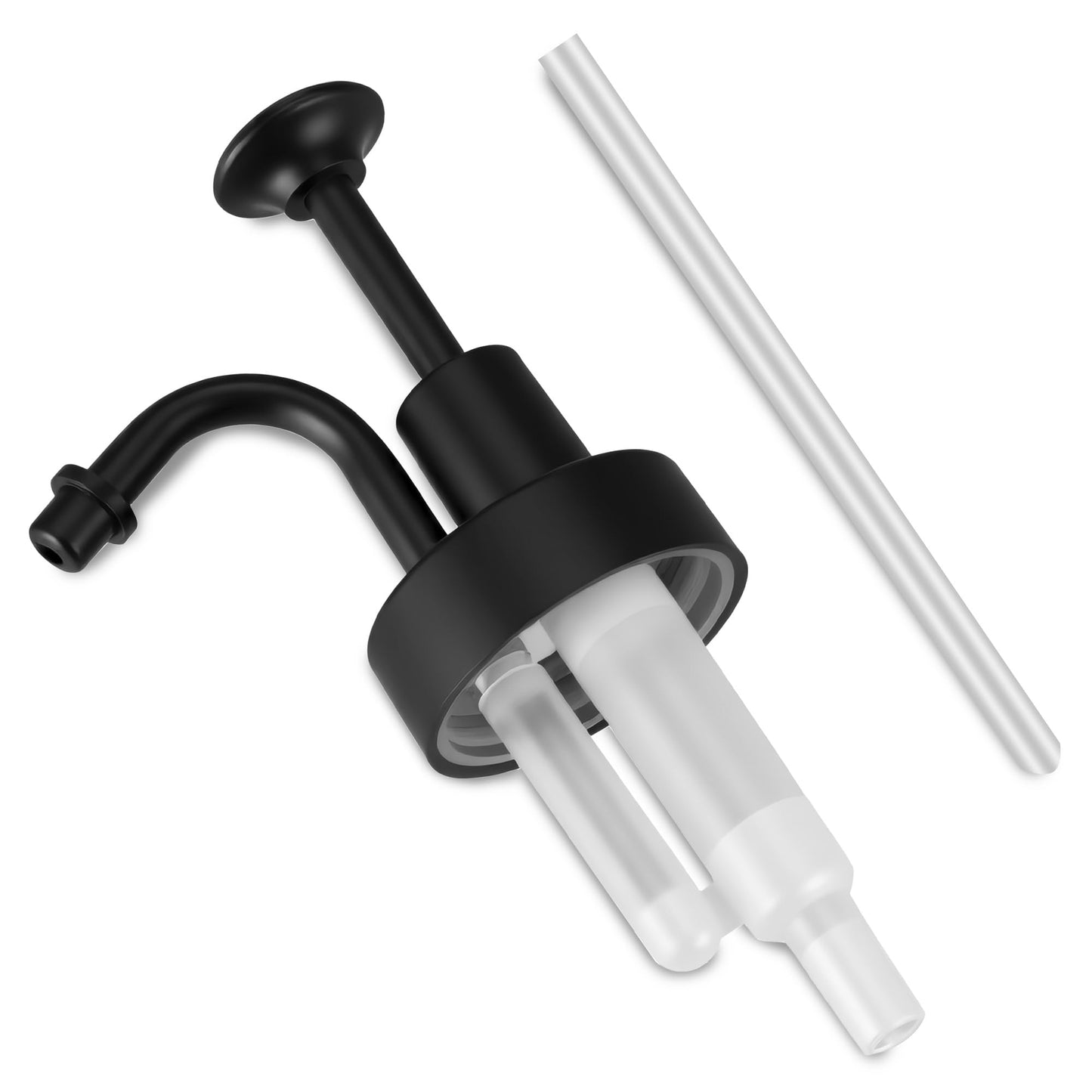 Soap Dispensers Pump Replacement, Made of ABS Material 1.3 in (33 mm) Neck Bottles for Lotion & Soap Pump Heads (Black)