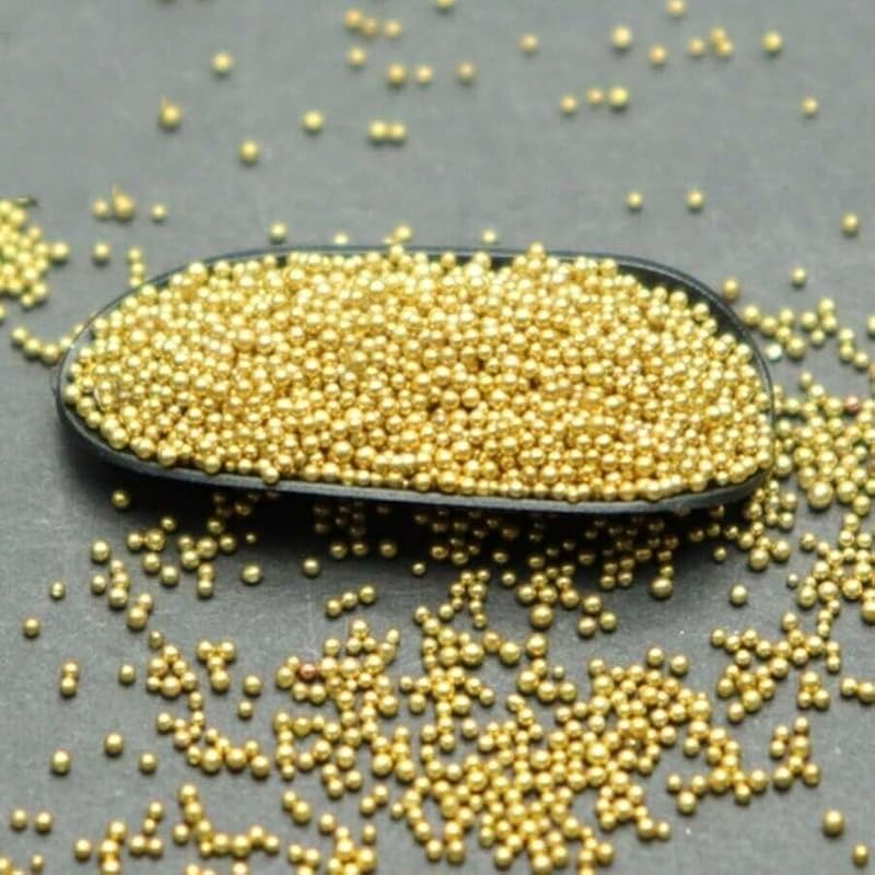 Gold Caviar Beads Nail Charms for DIY Nail Art - 3g