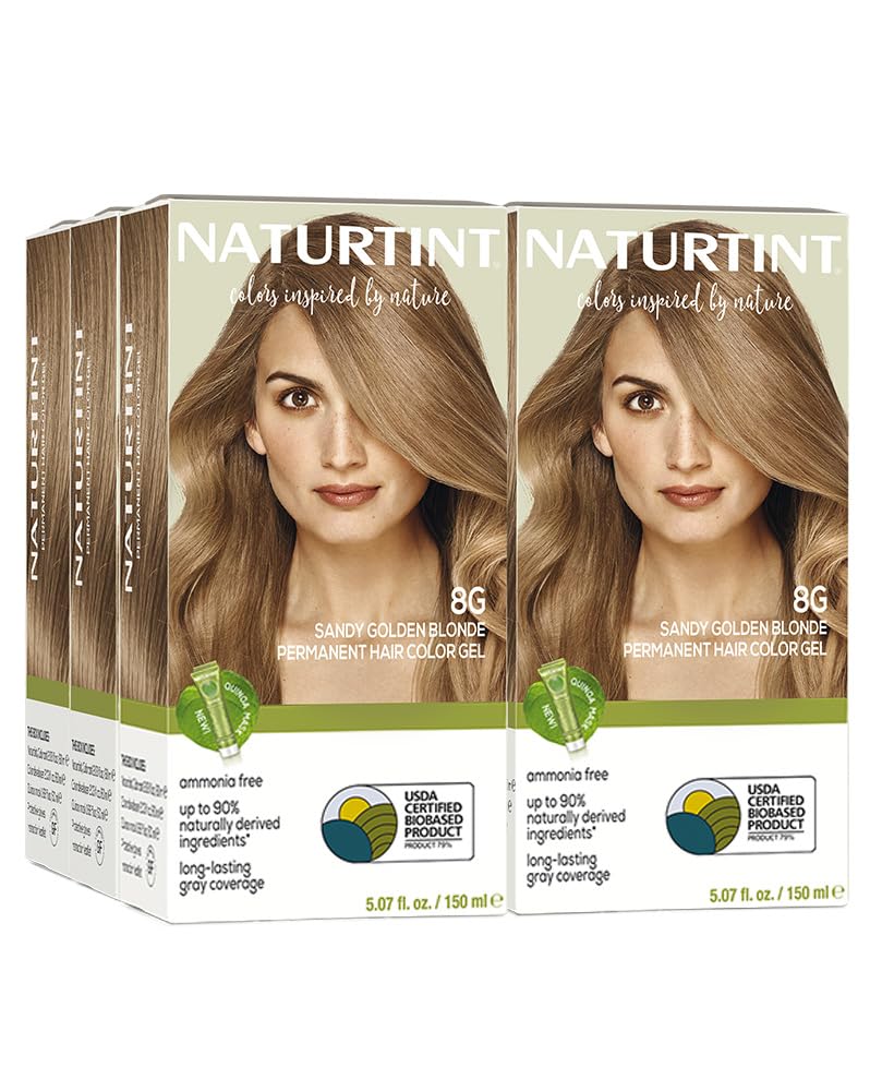 Naturtint 7N Hazelnut Blonde Permanent Hair Color | Ammonia-Free, Vegan, 100% Gray Coverage, Long-Lasting Results