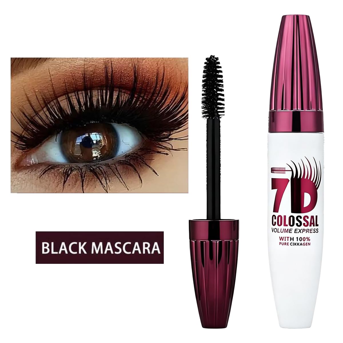 Waterproof Volume Mascara - Lengthening & Thickening Formula for Fuller, Softer Lashes | 2-Pack