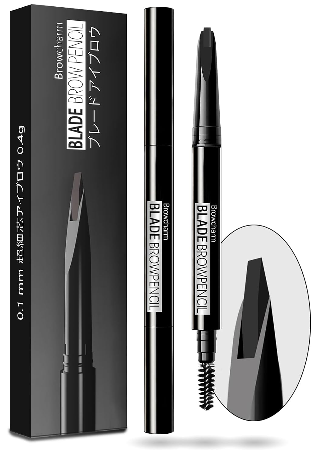 Browcharm Microblading Eyebrow Pencil - 0.1mm Ultra-Fine Waterproof Definer | 01 Black