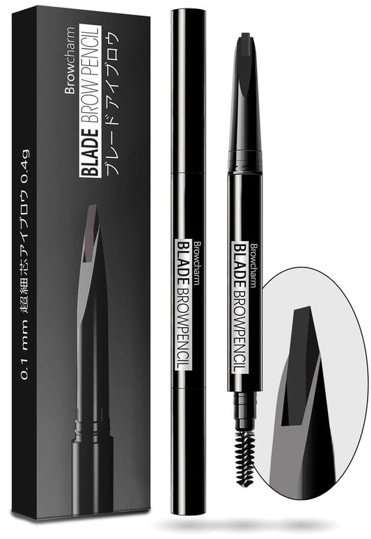 MAVENI Browcharm Microblading Eyebrow Pencil for Women,0.1mm Ultra-Fine Mechanical Pencil,Makeup Brow Definer Waterproof,Draws Tiny Brow Hairs and Fills in Sparse Areas and Gaps (03 Light Brown)