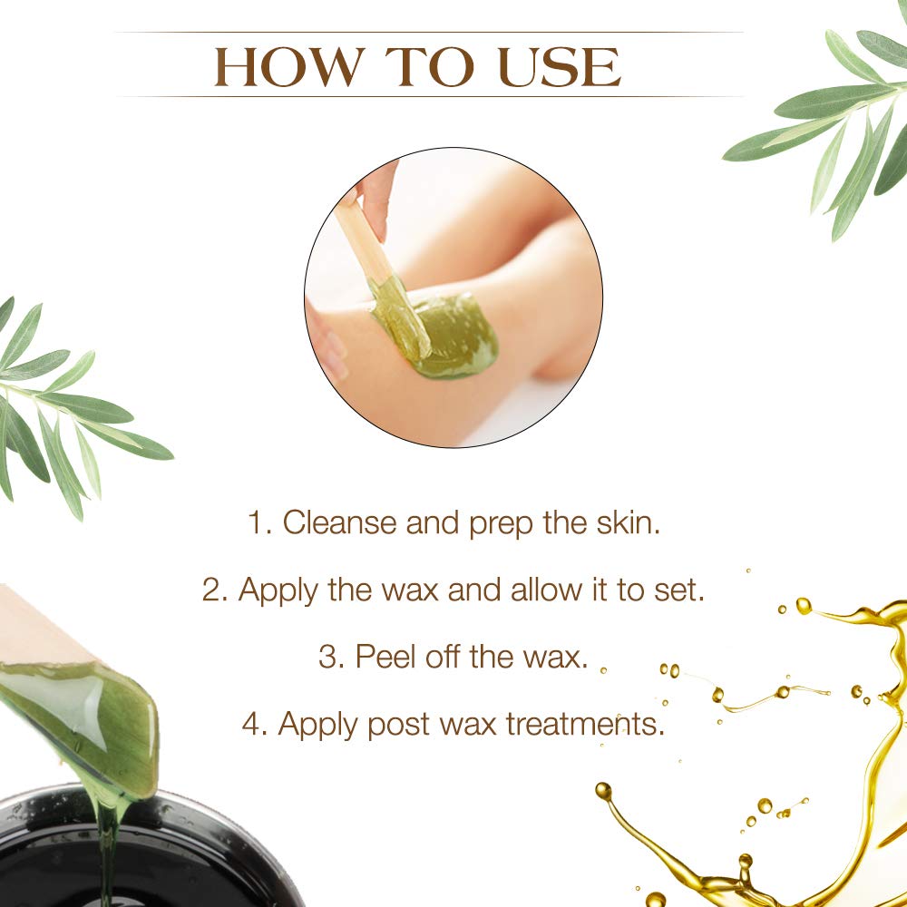 GiGi Olive Oil Flex Soft Wax Hair Removal - Nourishing & Flexible Wax for Smooth Skin, 13oz