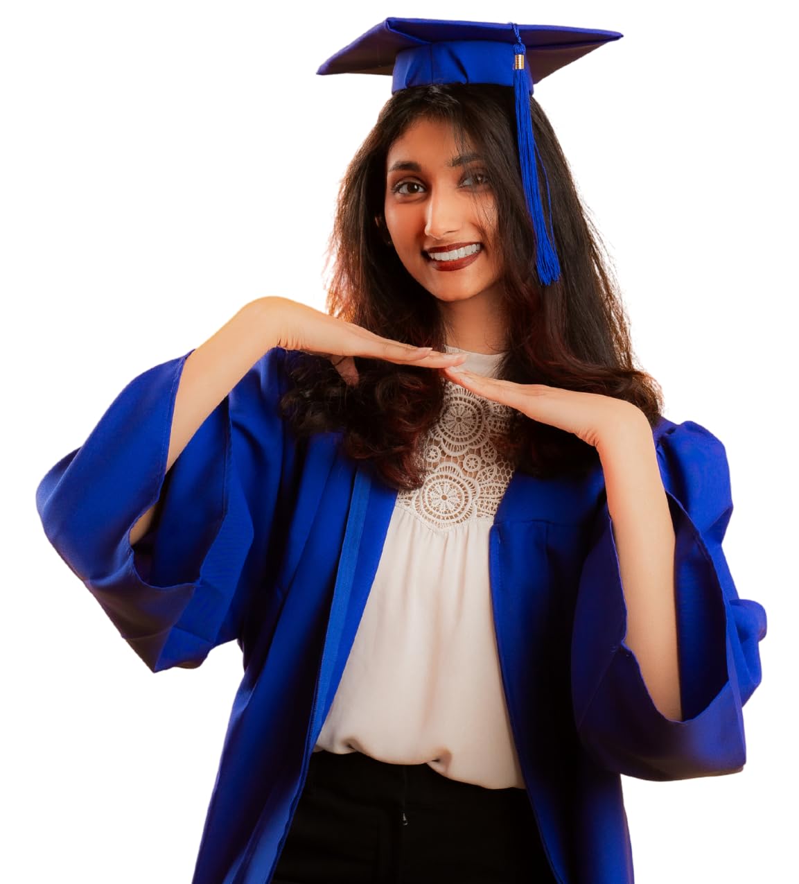 Graduation Cap Headband - Secure Your Cap & Style Your Hair | Black & Clear Options