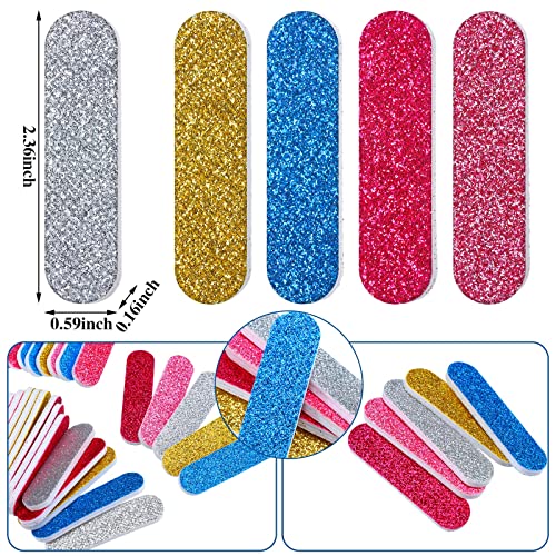 Professional 100 Pcs Nail Files Bulk Emery Boards 180 Grit for Nail Care