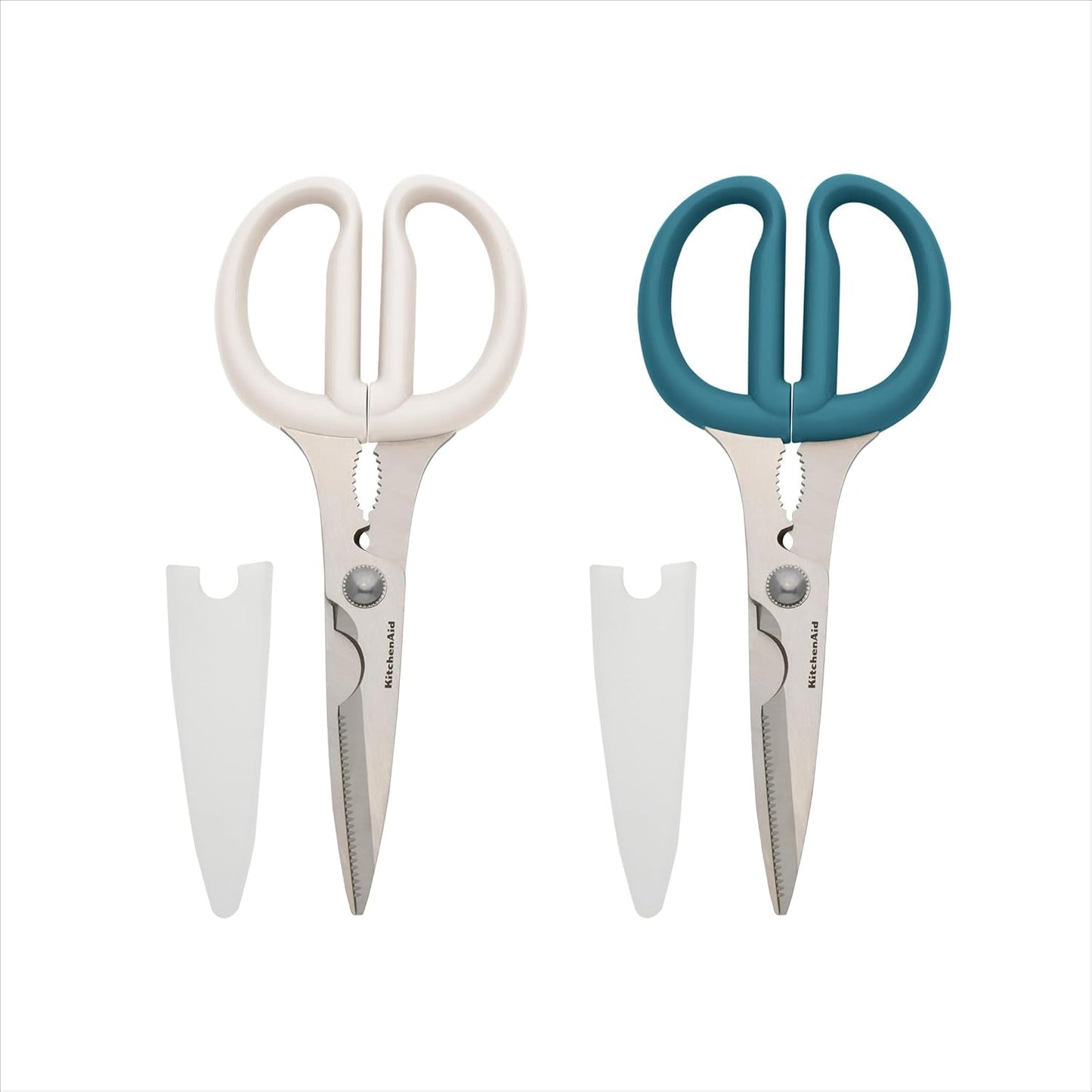 KitchenAid Kitchen Shears - Durable Stainless Steel Scissors with Soft Grip Handle | 8.72 Inch, Black