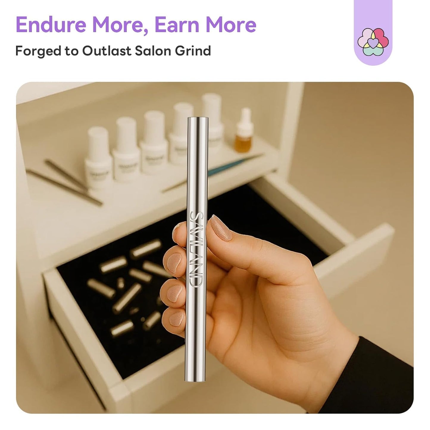 Cat Eye Magnet for Nails - 5X Stronger Neodymium Dual-Ended Wand for 3D Nail Art | Magnetic Gel Polish Tool