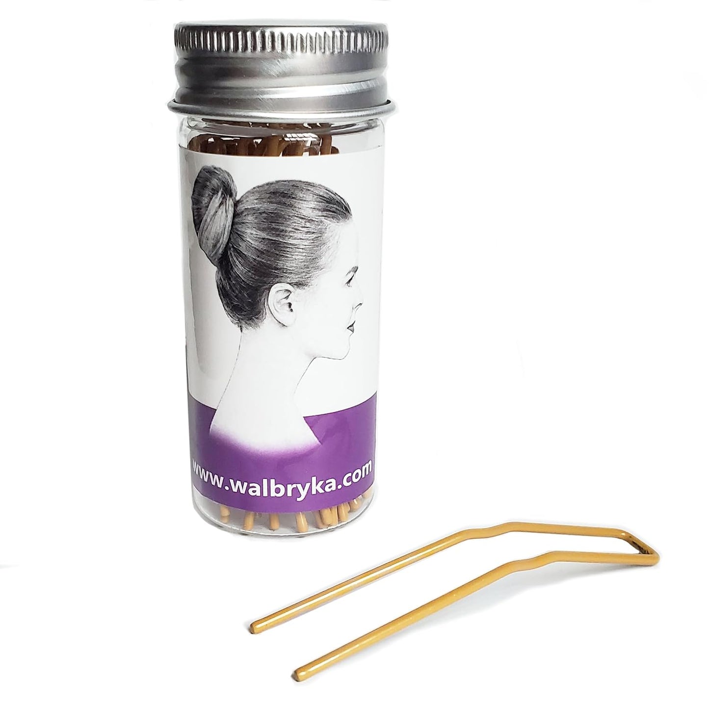 Bobby Pins for Hair Buns - 12 Pcs Hair Clips for Ballet & Salon Styling | Durable & Versatile