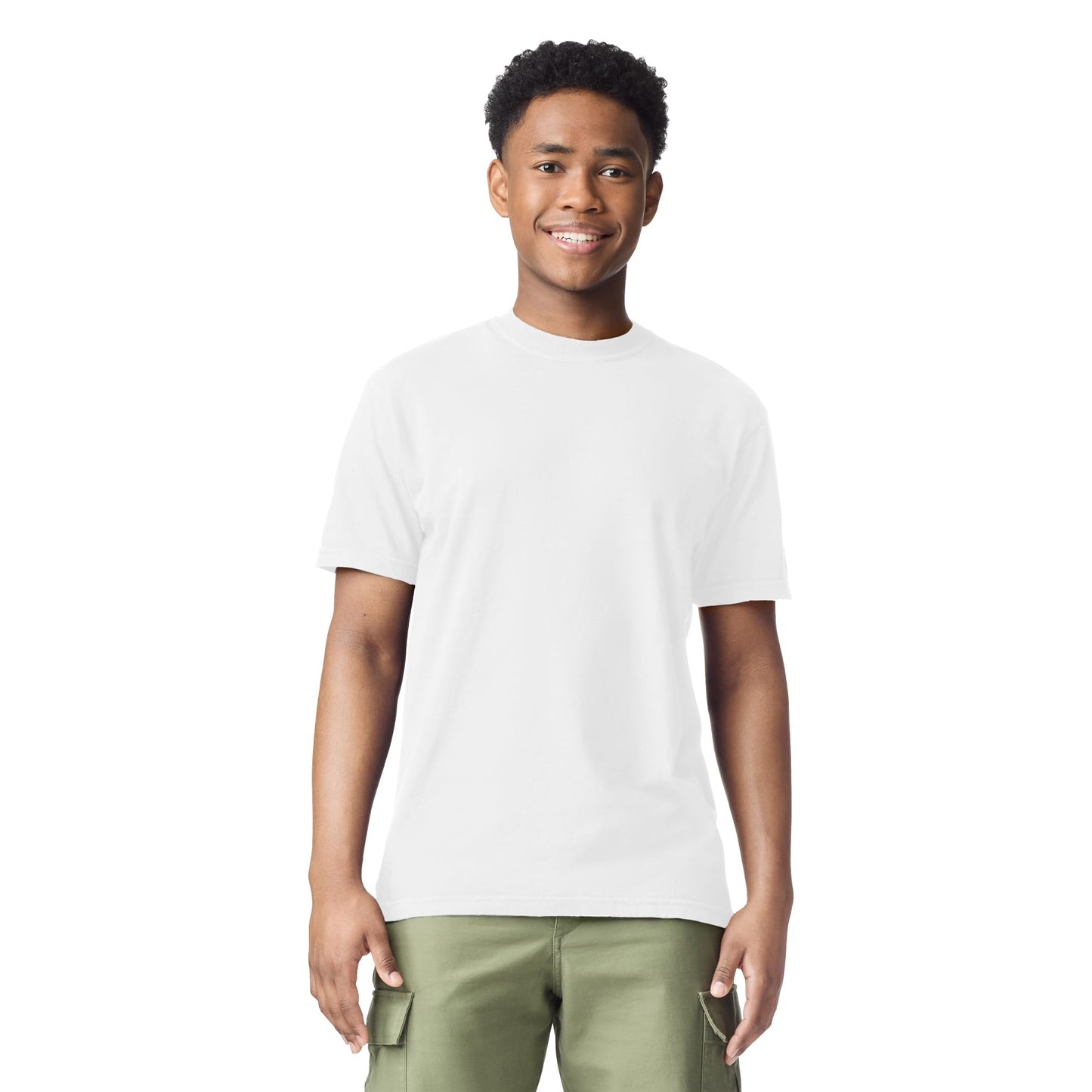 Comfort Colors Adult Short Sleeve Tee, Style G1717, White (1-pack), Large