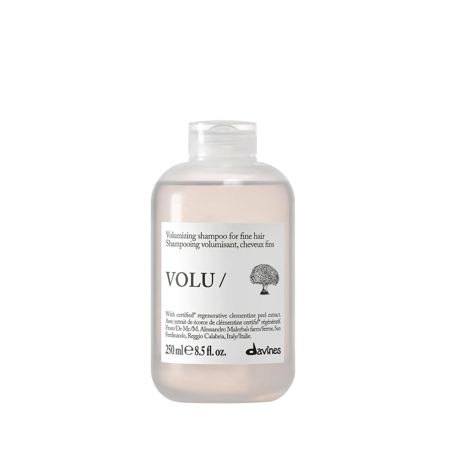 Davines Volumizing Shampoo for Fine Hair - Gentle Root Lifting Cleanser with Turnip Root Extract | Lasting Body & Shine