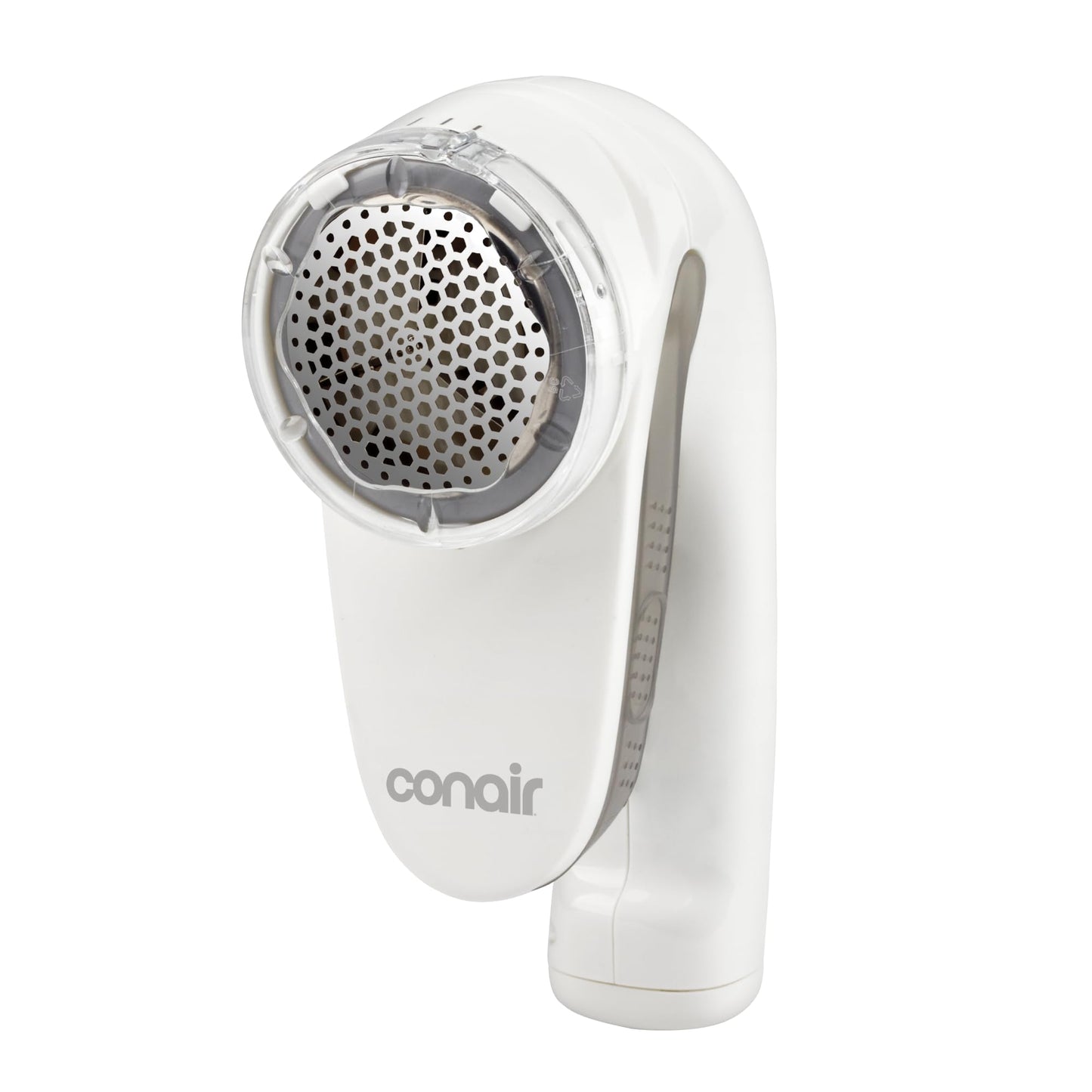 Conair Fabric Shaver and Lint Remover, Rechargeable Portable Clothes Shaver with 3 Settings, Fuzz Remover for Sweaters, Clothing, and Furniture, Large 2-Inch Shaving Head, White