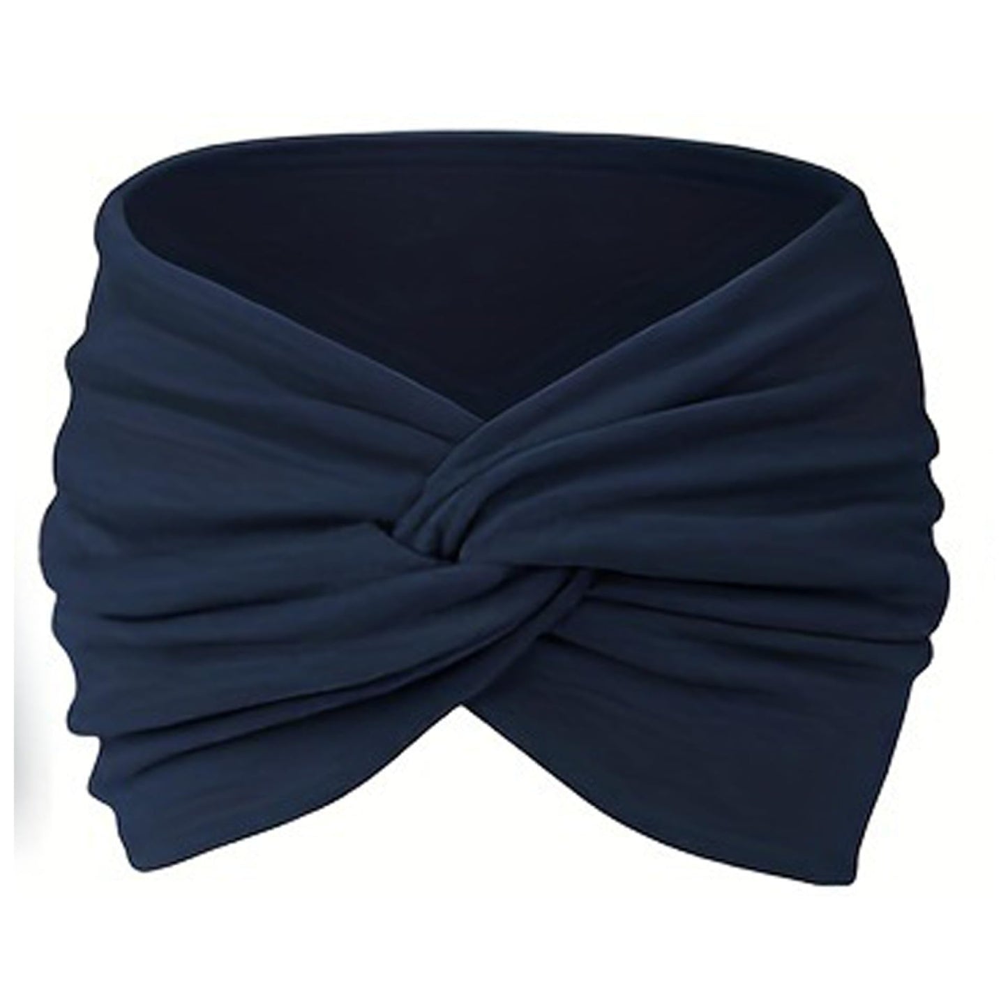 Headband for Women Wide Breathable Elastic Sports Sweatbands Hair Band Accessories for Fitness Sport Cycling Running Yoga (Dark Blue)