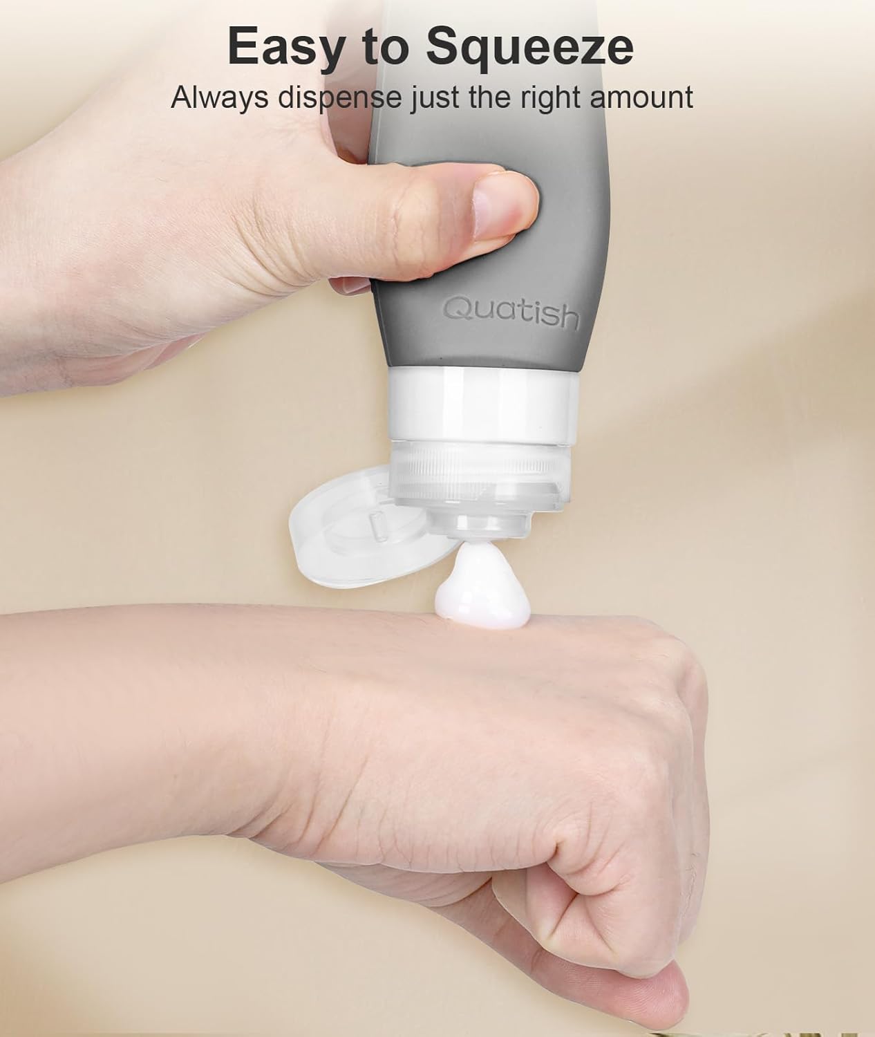 Travel Bottles for Toiletries - TSA Approved Leak Proof Silicone Containers | 20 Pack, Dusty Pink