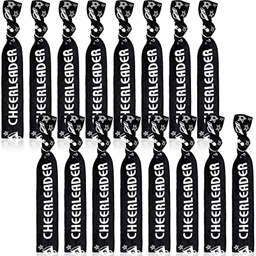 Taiyin 68 Pcs Cheer Hair Ties Bulk Black - Cheerleader Hair Accessories