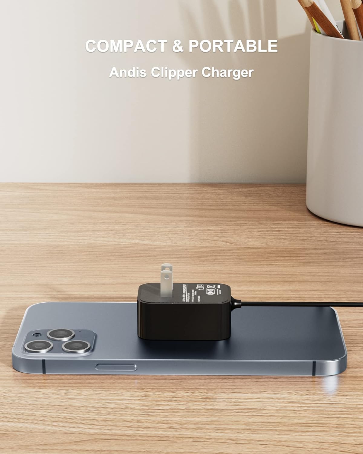 FGIEU Charging Stand Compatible with Andis 32400 32475 32810 33785 32490 Slimline Pro Lithium ion T-Blade Trimmer Replacement for Andis 77511 4.9V Charger Stand.