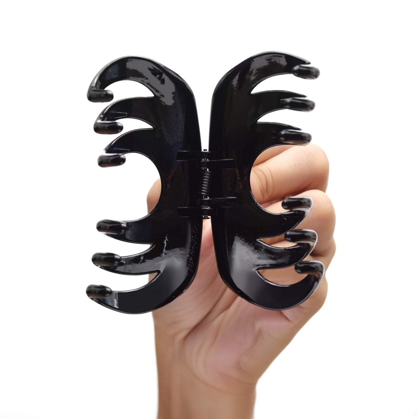 Youxuan 4 Inch Hair Claw Clip for Thick Hair - Stylish Black Grip Accessory