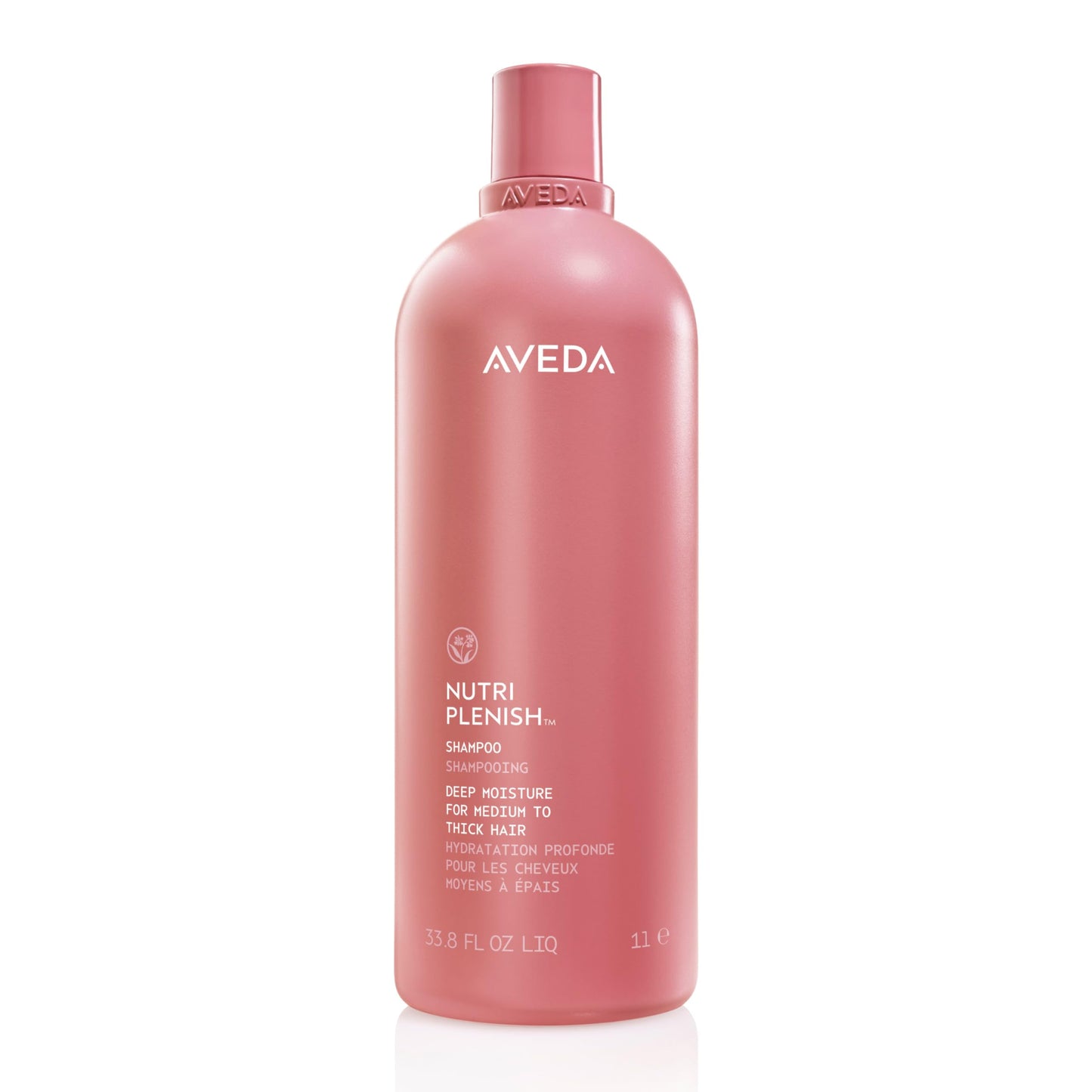 Aveda Nutriplenish Shampoo Deep Moisture | Rich Hydration for Medium to Thick Dry Hair | Organic Pomegranate Oil, Coconut Oil, Mango Butter | 93% Naturally Derived*, 33.8 Fl Oz