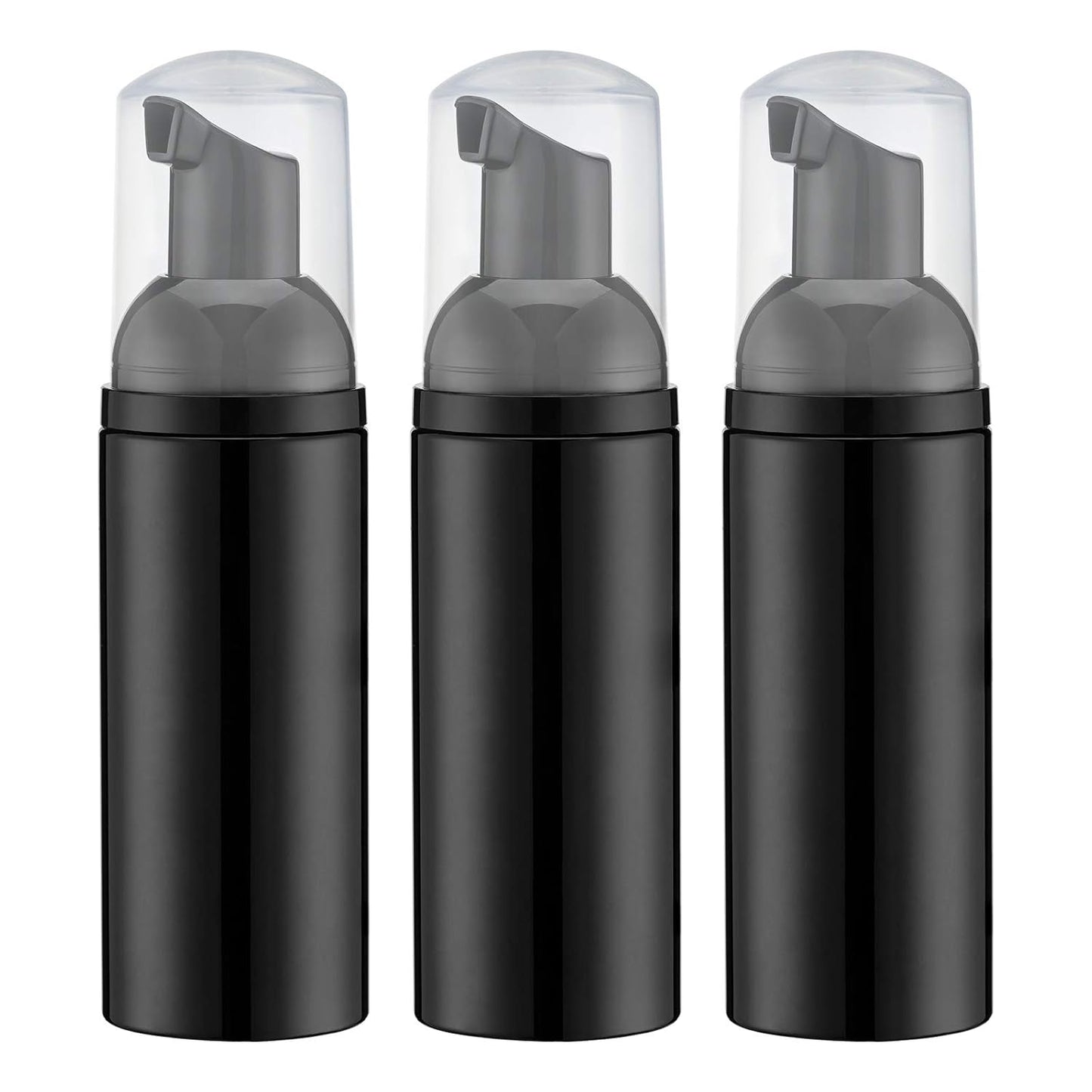 Foam Pump Bottle - Empty Travel Size Dispenser for Soap & Shampoo | Pink, 60ml, 3-Pack