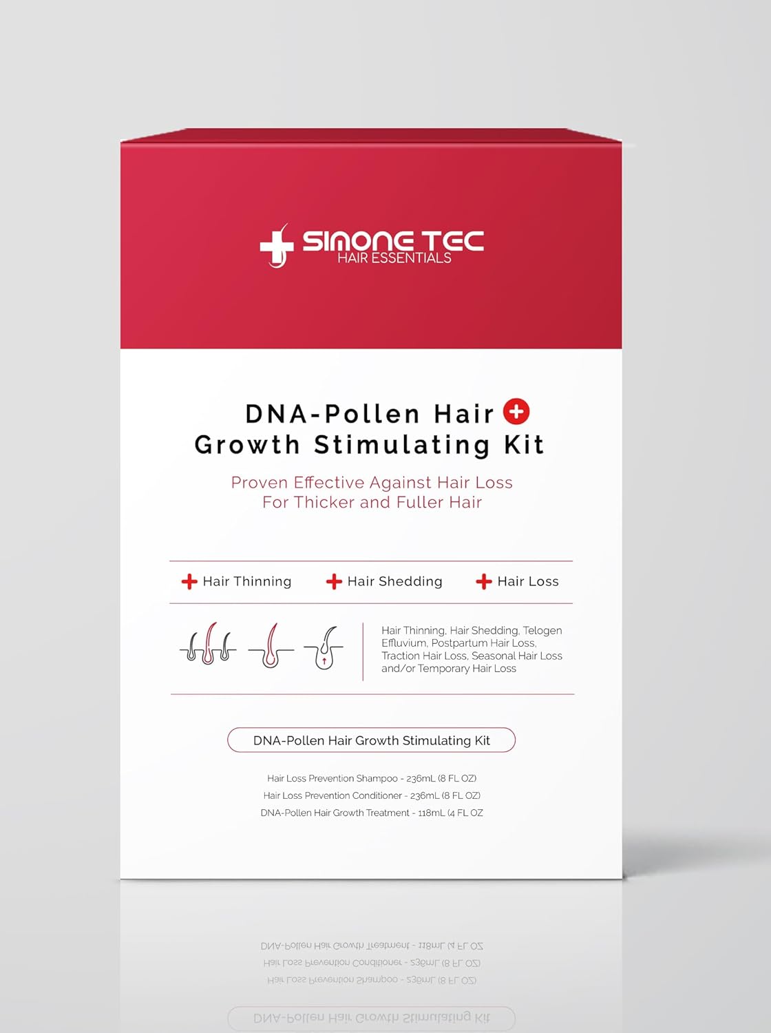 DNA-Pollen Hair Growth Stimulating System Kit - Effective Hair Loss Treatment for Thicker, Fuller Hair