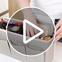 Bedside Caddy Organizer with 4 Pockets - Adjustable Storage for Beds & Sofas