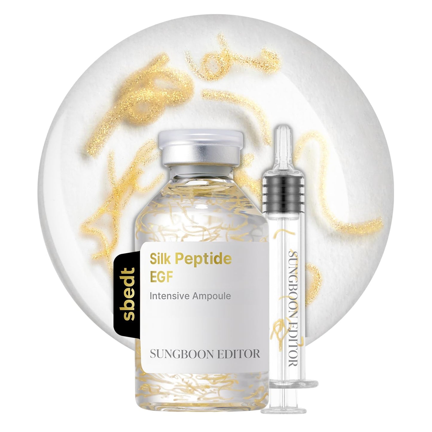 Glow Intensive Silk Peptide Ampoule - Copper Peptides Serum for Hydration & Smooth Skin | 1.35 fl oz