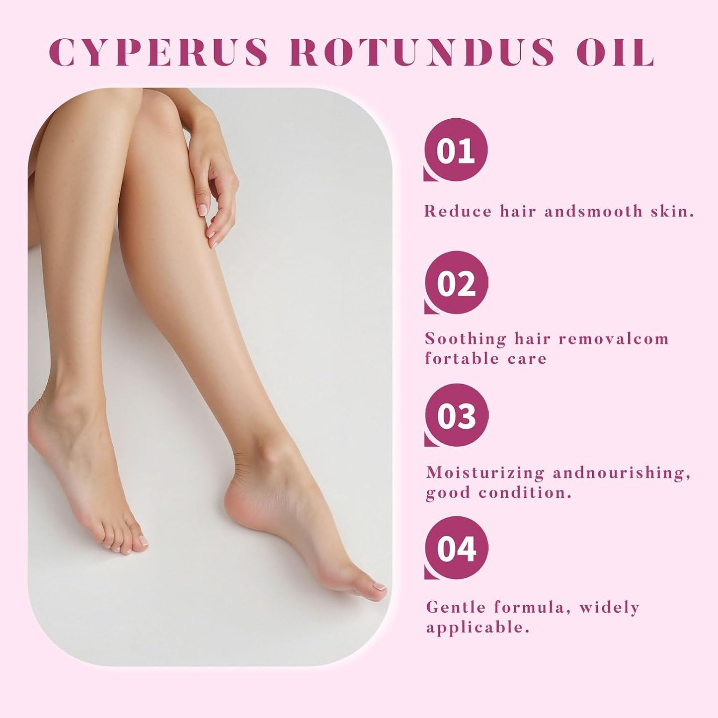 Cyperus Rotundus Oil for Hair Removal - Moisturizes & Soothes Skin | 1PC