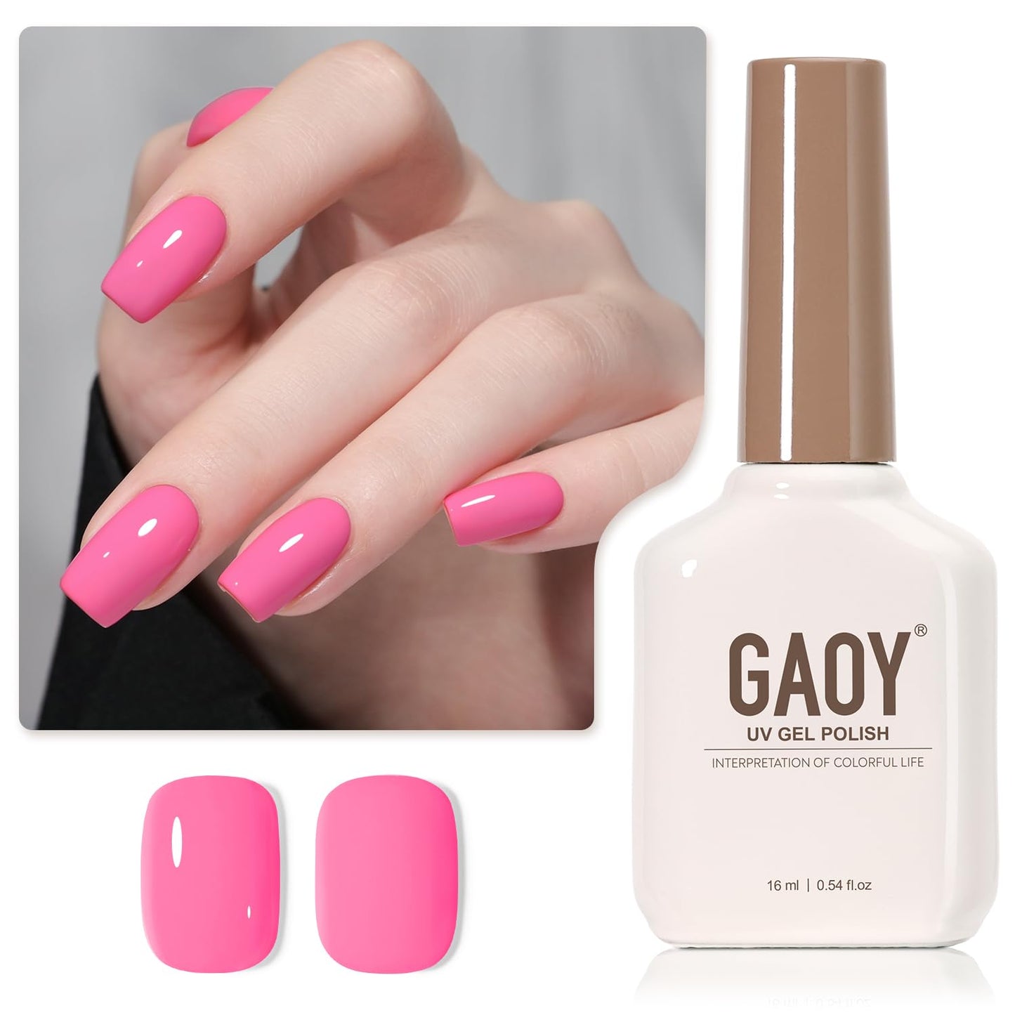 Sheer Light Pink Gel Nail Polish - 16ml UV Cure Jelly Milky White Peach for DIY Manicure & Pedicure