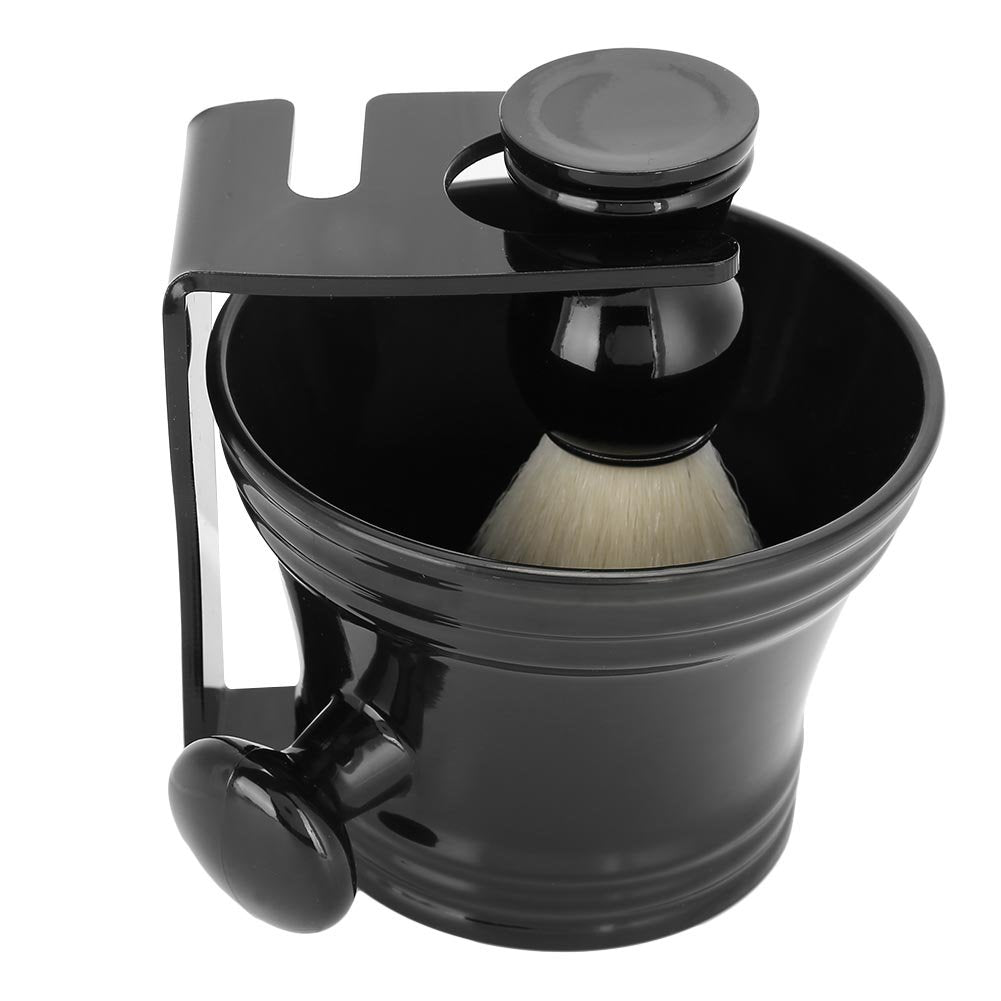 Shaving Brush Set, 3 in 1 Shaving Kit for Men Hair Beard Brush with Stand Shaver Holder and Shaving Bowl Men's Shaving Brush And Bowl Mug for Father Day Gifts