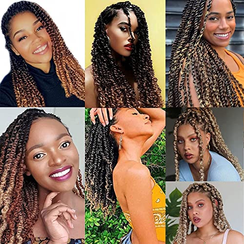 Kossys 14 Inch Marley Twist Braiding Hair - Pre-Separated (Pack of 8) - 1B3027#