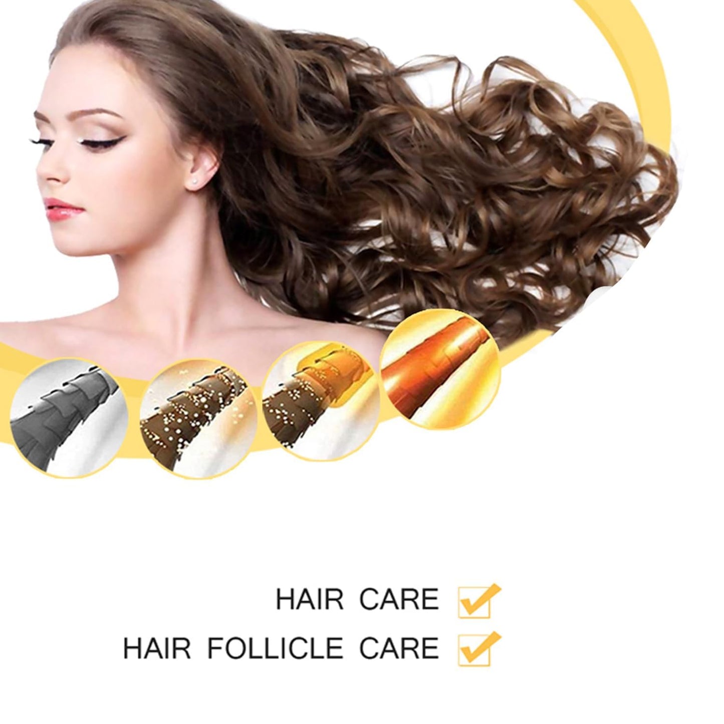 Luna Miracle Hair Growth Oil - 100% Natural Essence for Frizzy & Damaged Hair | 2 Ounce (2PCS)