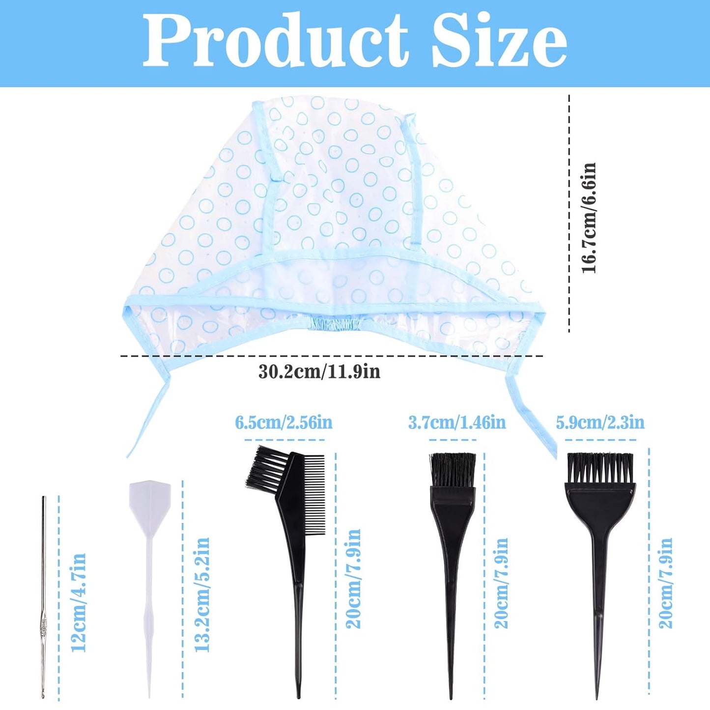 Highlight Caps for Hair Dyeing - Salon-Quality Cap with Hooks for Easy Application