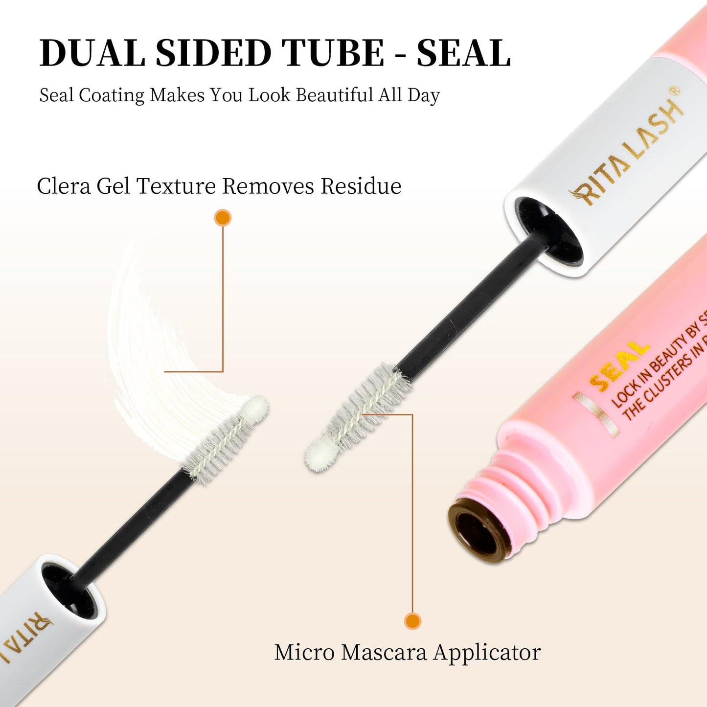 Lash Cluster Glue,Lash Bond and Seal Waterproof Lash Glue for Eyelash Clusters,Eyelash Adhesive Long Lasting 1 Weeks Eyelash Glue for Lash Clusters 2-in-1 Home Use, Strong Hold(6ML+6ML)