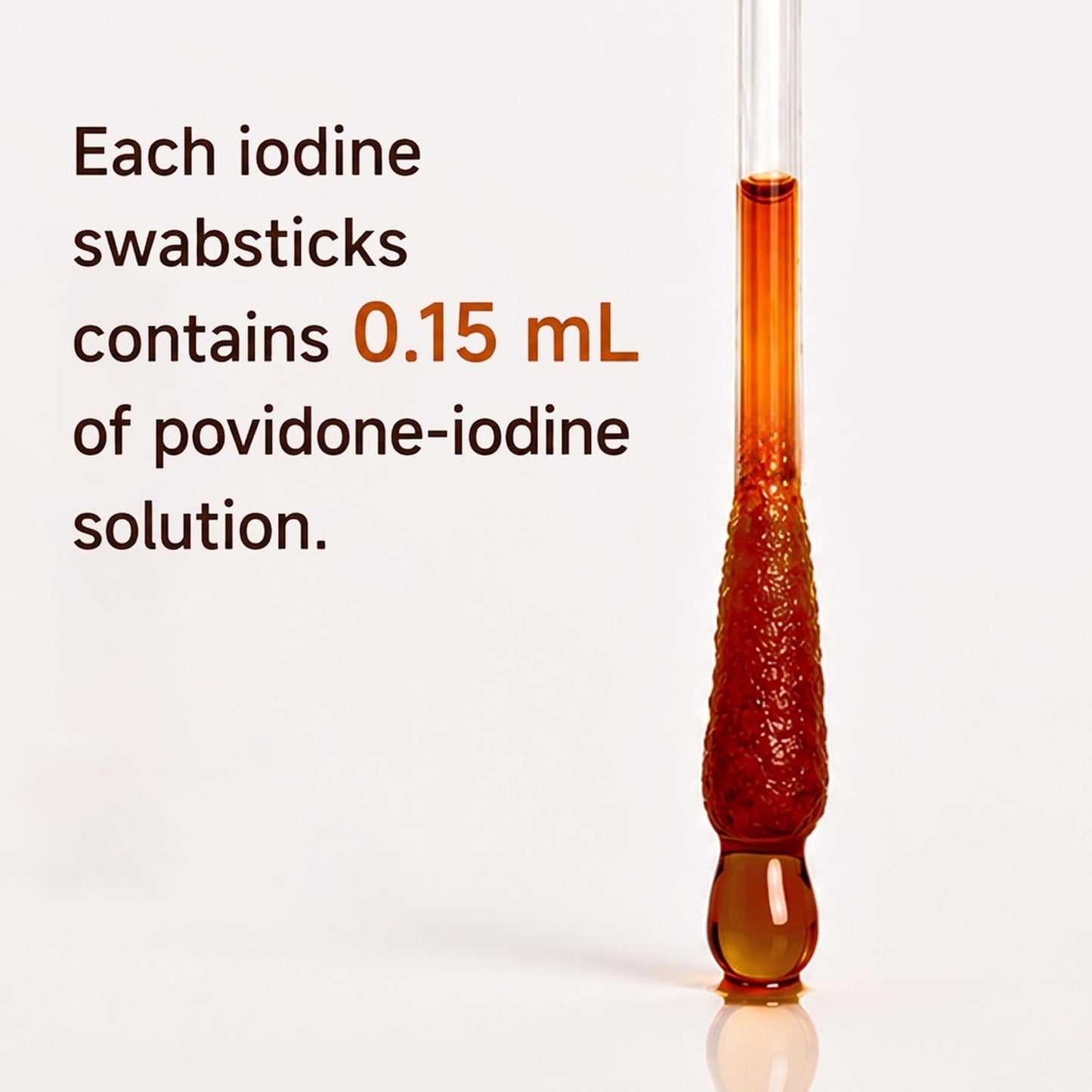 Povidone Iodine Swabsticks - 100 Individually Wrapped Skin Prep Swabs | First Aid & Wound Care