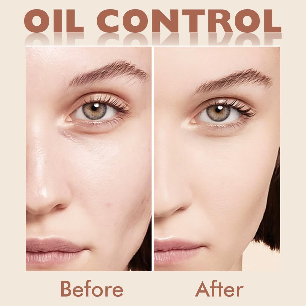 Translucent Oil Control Pressed Face Powder - Waterproof & Lightweight Makeup | 10 Porcelain